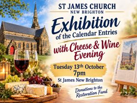 Cheese and Wine Evening with Calendar Entries Exhibition