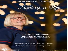 3rd December - Light up a Life with Wirral St John’s Hospice 7pm 